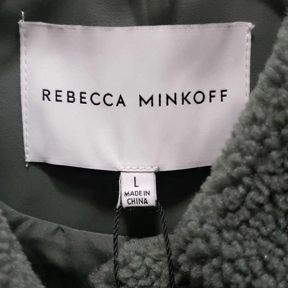 Rebecca Minkoff NWT "Harley" Oversized Snap-front Teddy Jacket, L - Picture 3 of 7